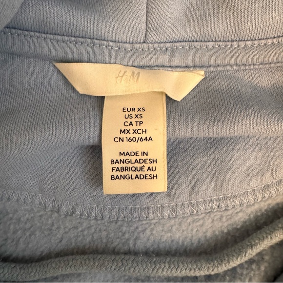 H&M Baby Blue Zip Hoodie - Picture 2 of 4
